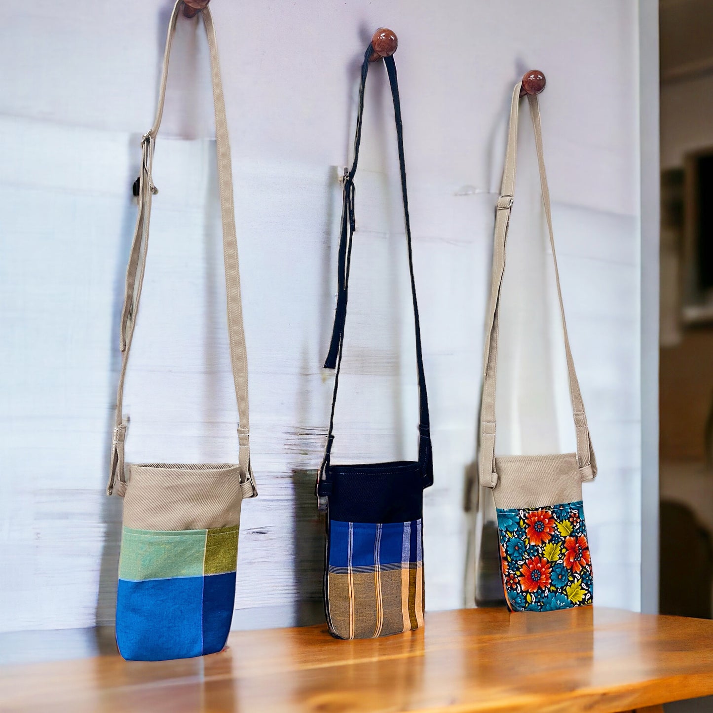 サコッシュ(ブルー✖️ベージュ)